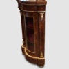 Victorian inlaid walnut credenza side view