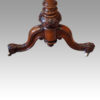 Victorian inlaid walnut serpentine card table end base