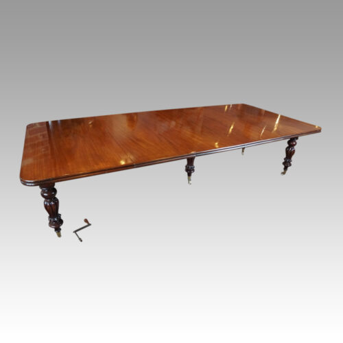 Victorian mahogany large extending dining table