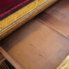 Victorian oak pedestal desk drawer lining