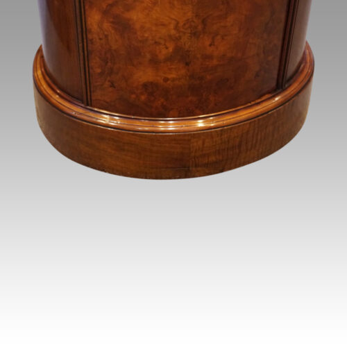 Victorian walnut oval cupboard plinth