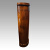 Victorian walnut oval cupboard side