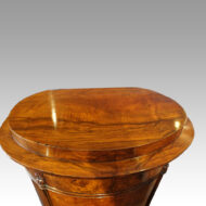 Victorian walnut oval cupboard top