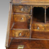 19thc. walnut small bureau bookcase interior drawers detail