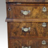 19thc. walnut small bureau bookcase waist moulding