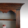 Antique oak plate rack detail