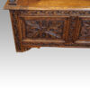 Edwardian carved oak monksbench panel