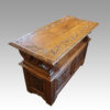 Edwardian carved oak monksbench top