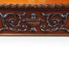 Edwardian mahogany serving table central carved plaque