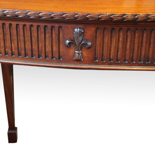 Edwardian mahogany serving table fleur de lys