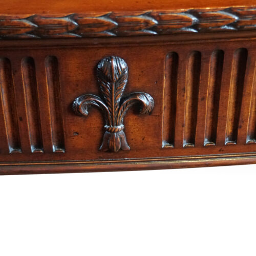 Edwardian mahogany serving table fluting