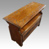 Edwardian oak monksbench lid