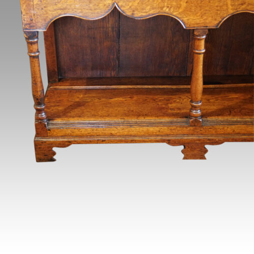 Georgian oak potboard dresser base leg