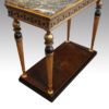 Gilt console table at angle
