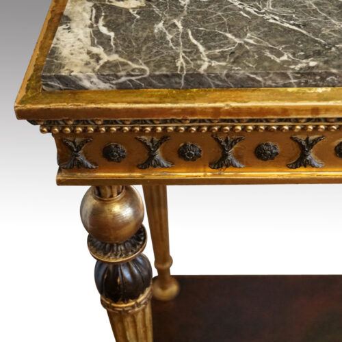 Gilt console table frieze