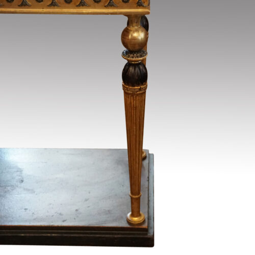 Gilt console table leg