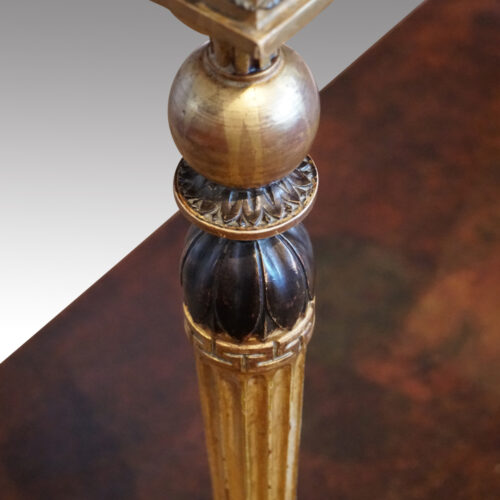Gilt console table leg turning
