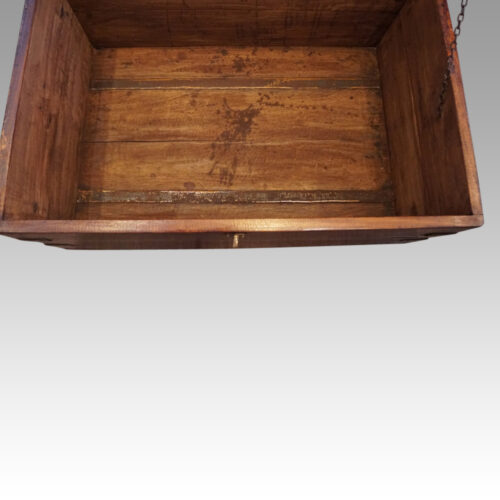 Victorian iron bound officers campaign trunk base
