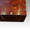 Victorian iron bound officers campaign trunk corner