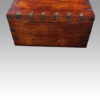 Victorian iron bound officers campaign trunk rear