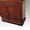 Victorian mahogany library bookcase base doors