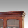 Victorian mahogany library bookcase cornice angle