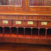 Victorian mahogany library bookcase interior drawers