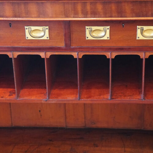 Victorian mahogany library bookcase interior fittings