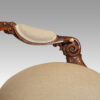 Victorian walnut sofa arm
