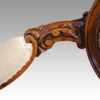 Victorian walnut sofa arm carving