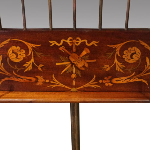 19thc inlaid music stand inlay detail