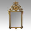 Antique Continental love bird gilt mirror