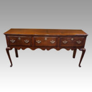 Antique oak cabriole leg dresser