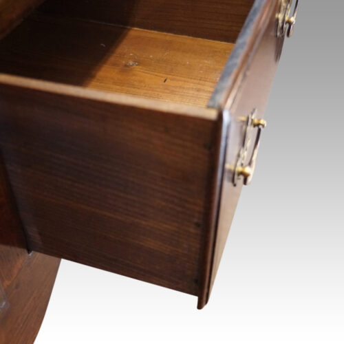Antique oak cabriole leg dresser drawer lining