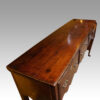 Antique oak cabriole leg dresser top view