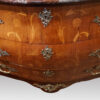 Continental marquetry bombe commode apron mount