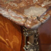 Continental marquetry bombe commode indent corner