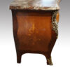 Continental marquetry bombe commode side