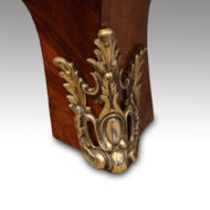 Continental marquetry bombe commode toe