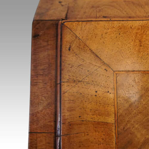 George I walnut bureau fall banding