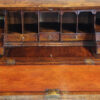 George I walnut bureau interior detail