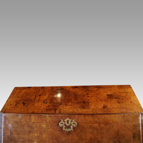 George I walnut bureau top