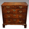 George I walnut chest of drawers