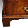 George I walnut chest of drawers bracket foot