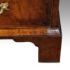 George I walnut chest of drawers bracket foot front