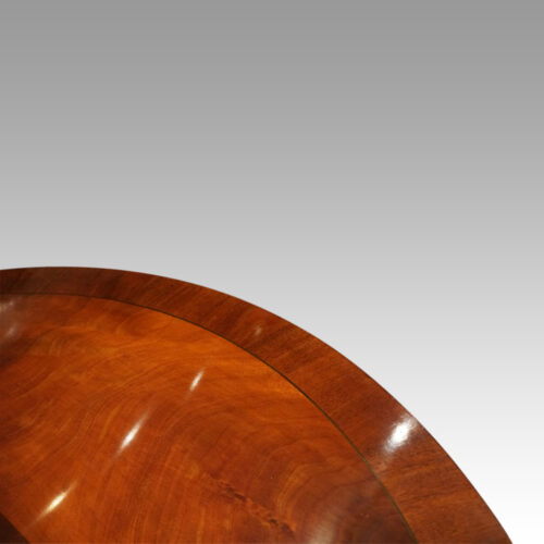 George VI mahogany dining table 4m13c banding