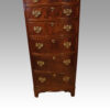 George VI mahogany tall chest front detail