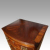 George VI mahogany tall chest top