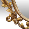 Gilt oval mirror detail
