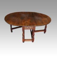 Large oak Edwardian gateleg dining table main
